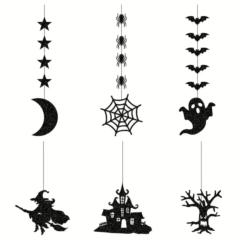 6PCS Halloween Day of the Dead Latte Art Pendants