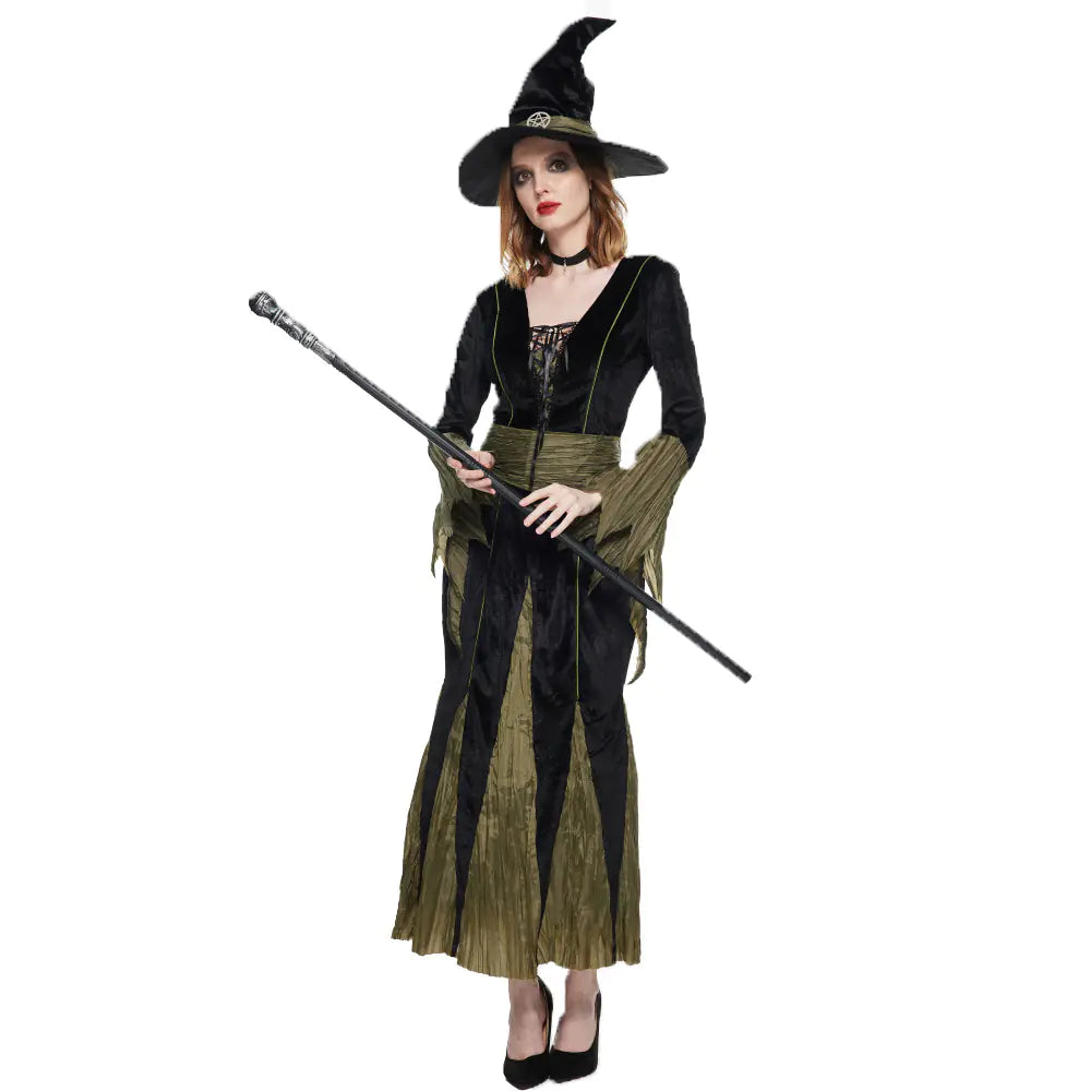 Evil Witch Cosplay Costume for Halloween Horror