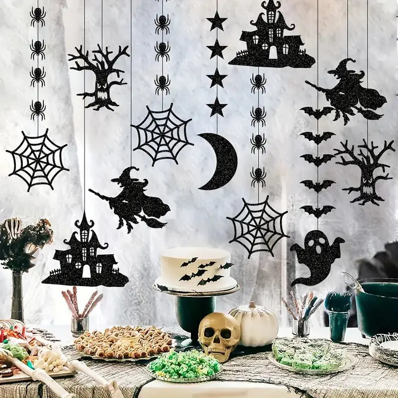 6PCS Halloween Day of the Dead Latte Art Pendants