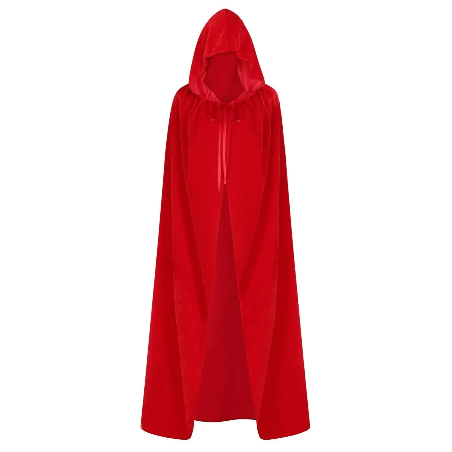 Witch Vampire Wizard Raven Cosplay Costume Cloak for Women(red)