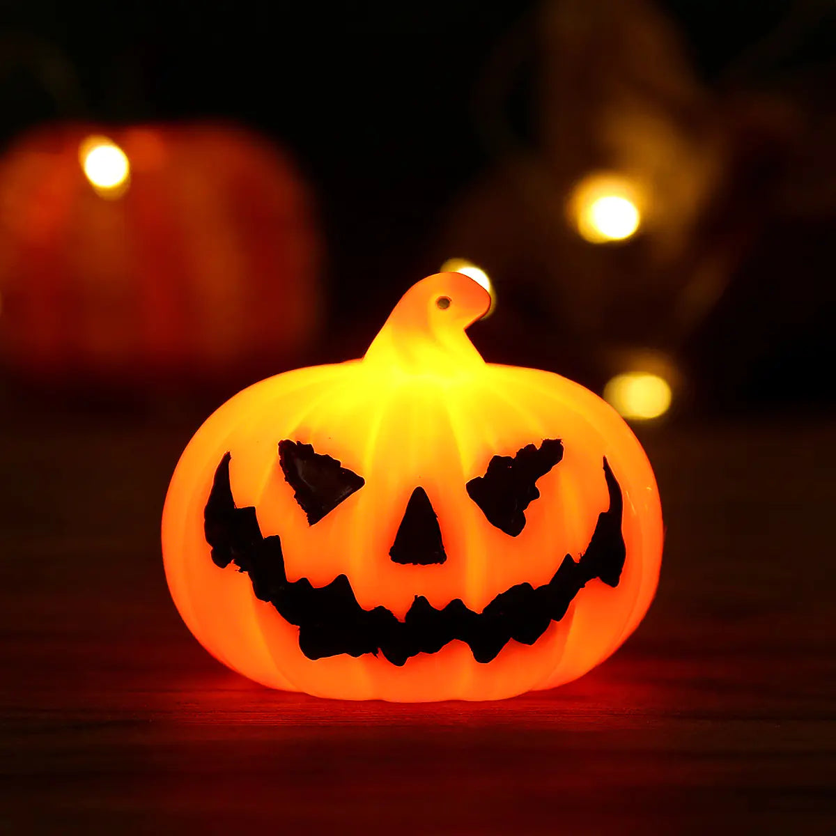 Halloween Pumpkin Lantern with Skull Decoration for Parties