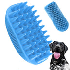 Dog shampoo brush| Adjustable handle| Deshedding Washing Massaging & Grooming (pack of 2)