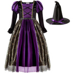 Kids' Witch Costume with Skirt for Halloween