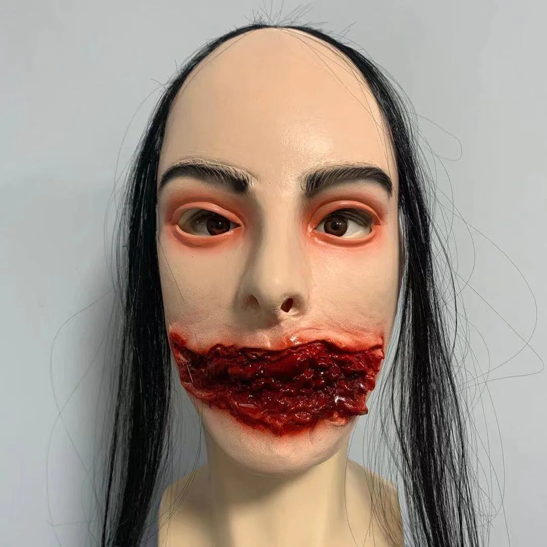 Horror Mask Scary Headgear for Ghost Festival Props