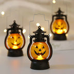 Halloween Pumpkin Lantern with Skull Decoration for Parties